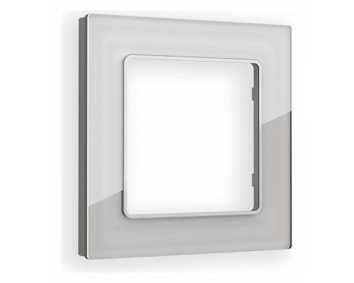 Рамка на 1 пост Ambrella Volt Platos Стекло органическое AF330401