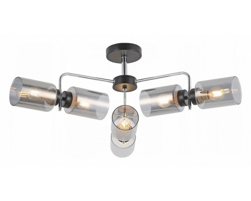 Люстра на штанге ILLUMICO IL8249-6COU-79 BK CR Люстра на штанге ILLUMICO IL8249-6COU-79 BK CR