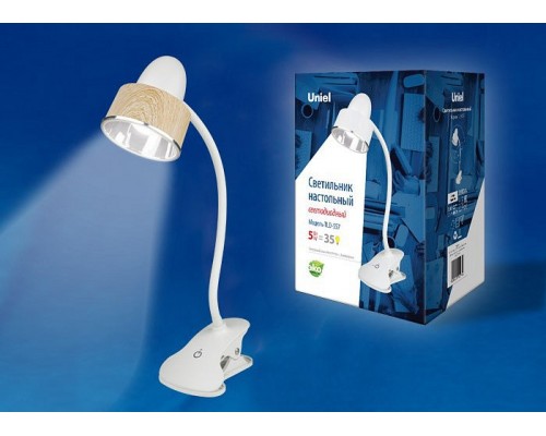 Настольная лампа офисная Uniel Tld-557 TLD-557 Brown/LED/350Lm/5500K/Dimmer Настольная лампа офисная Uniel Tld-557 TLD-557 Brown/LED/350Lm/5500K/Dimmer
