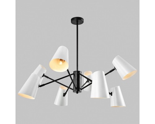 Люстра на штанге Imex MD.23670 MD.23670-8-P-BK Люстра на штанге Imex MD.23670 MD.23670-8-P-BK