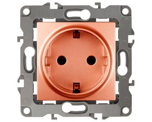 Розетка с заземлением, без рамки Эра Эра 12 12-2001-14