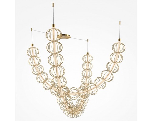 Подвесной светильник Maytoni Golden Cage MOD216PL-L55G3K Подвесной светильник Maytoni Golden Cage MOD216PL-L55G3K