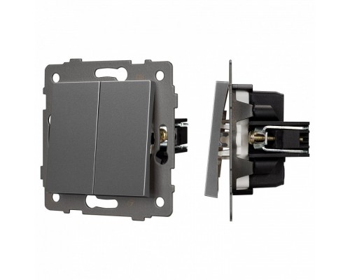 Выключатель двухклавишный без рамки Arlight SWT 049889