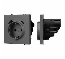 Розетка с заземлением и 2хUSB type A, без рамки Arlight SCT 054287