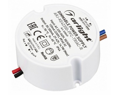 Блок питания с проводом Arlight ARJ 028269 Блок питания с проводом Arlight ARJ 028269
