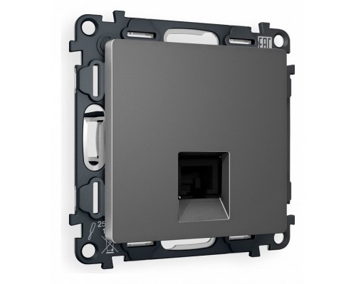 Розетка Ethernet RJ-45 и со шторками, без рамки Ambrella Volt Quant MA662010 Розетка Ethernet RJ-45 и со шторками, без рамки Ambrella Volt Quant MA662010