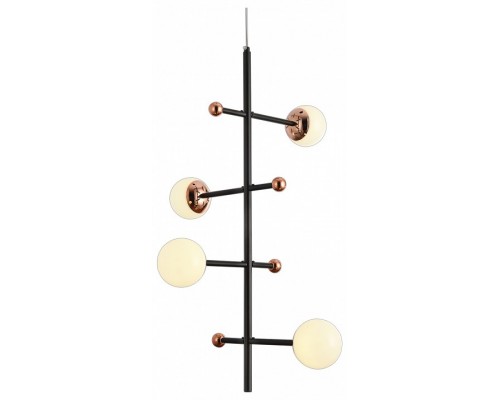 Люстра на штанге Natali Kovaltseva LOFT LED LED LAMPS 81338 GOLD BLACK Люстра на штанге Natali Kovaltseva LOFT LED LED LAMPS 81338 GOLD BLACK
