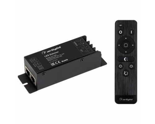Контроллер-диммер с пультом ДУ Arlight VT-S08 VT-S08-1x25A (12-24V, ПДУ Стик 12кн, RF) Контроллер-диммер с пультом ДУ Arlight VT-S08 VT-S08-1x25A (12-24V, ПДУ Стик 12кн, RF)