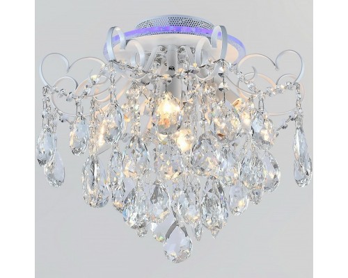 Люстра на штанге  04024-0.3-04 WH+SILVER PN+RGB