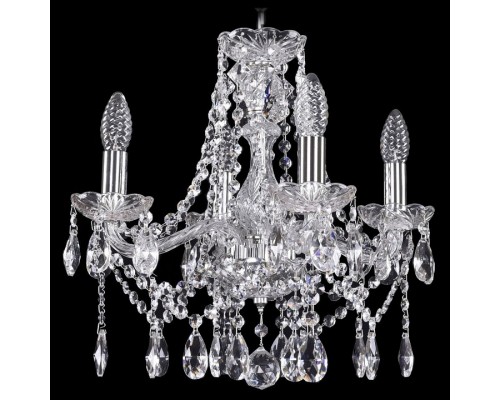 Подвесная люстра Bohemia Ivele Crystal 1413 1413/4/141/Ni Подвесная люстра Bohemia Ivele Crystal 1413 1413/4/141/Ni