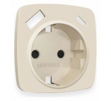 Накладка для розетки с заземлением и со шторками и 2хUSB type A и C Ambrella Volt Quant OP3300