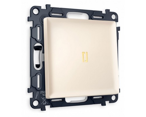 Выключатель одноклавишный с подсветкой без рамки Ambrella Volt Quant MA322010