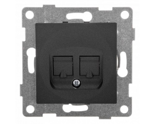 Розетка двойная RJ-12 и Ethernet RJ-45, без рамки Gusi Electric BRAVO С10КТ-010 Розетка двойная RJ-12 и Ethernet RJ-45, без рамки Gusi Electric BRAVO С10КТ-010