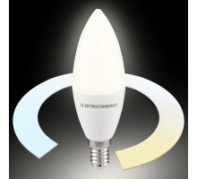 Лампа светодиодная с управлением через Wi-Fi Elektrostandard Умная лампа Свеча E14 7Вт 3300-6500K BLE2779