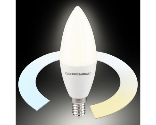 Лампа светодиодная с управлением через Wi-Fi Elektrostandard Умная лампа Свеча E14 7Вт 3300-6500K BLE2779