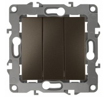 Переключатель трехклавишный без рамки Эра Эра 12 12-1107-13