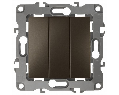 Переключатель трехклавишный без рамки Эра Эра 12 12-1107-13