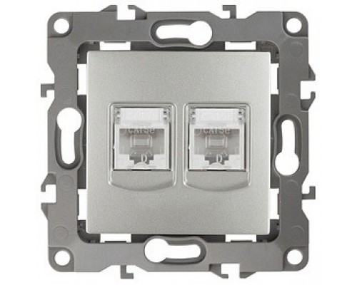 Розетка двойная Ethernet RJ-45 без рамки Эра Эра 12 12-3108-03