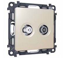 ТВ-розетка и SAT-розетка оконечная без рамки Ambrella Volt MA MA333310