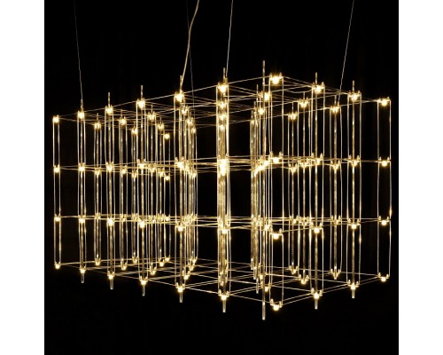 Подвесная люстра O-LUCE Cosmic Glass ячейка 20*20 см 11787611-6 Подвесная люстра O-LUCE Cosmic Glass ячейка 20*20 см 11787611-6