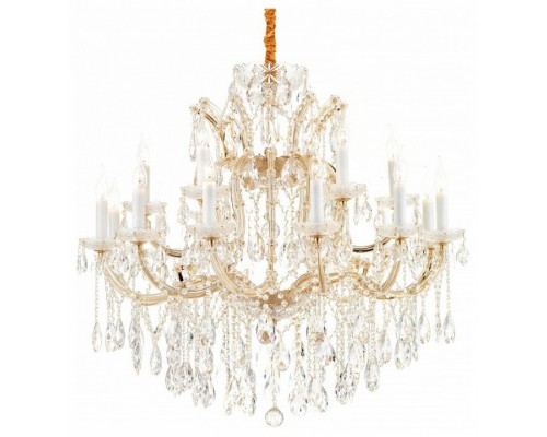 Подвесная люстра iLamp Diamond 6071-18 GD+CL Подвесная люстра iLamp Diamond 6071-18 GD+CL