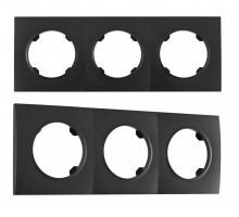 Рамка на 3 поста Arte Milano am-502.04 502.04-3.black
