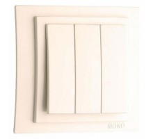 Выключатель трехклавишный Mono Electric Larissa 103-010122-114