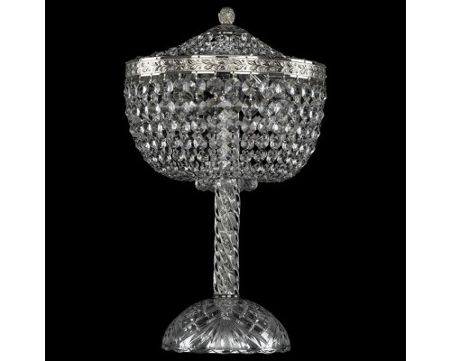 Настольная лампа декоративная Bohemia Ivele Crystal 1928 19281L4/25IV Ni Настольная лампа декоративная Bohemia Ivele Crystal 1928 19281L4/25IV Ni