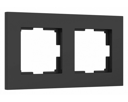 Рамка на 2 поста Werkel Slab (черный софт) W0022908 Рамка на 2 поста Werkel Slab (черный софт) W0022908