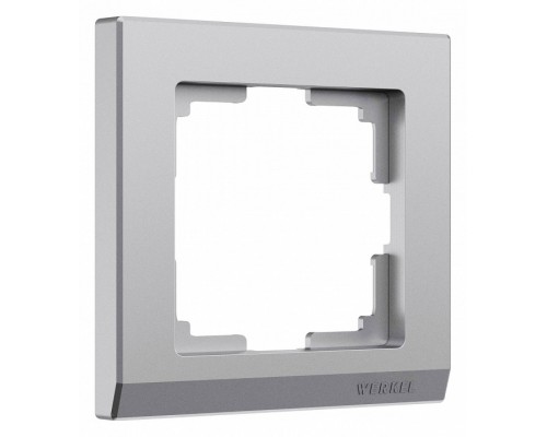 Рамка на 1 пост Werkel Stark (серебряный матовый) W0011865 Рамка на 1 пост Werkel Stark (серебряный матовый) W0011865