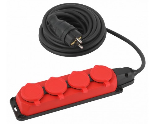 Удлинитель Эра  UK-4e-3x1,5-5m-IP44(KG)