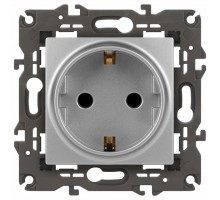 Розетка с заземлением, без рамки Эра Эра Elegance 14-2101-03