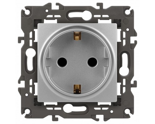 Розетка с заземлением, без рамки Эра Эра Elegance 14-2101-03
