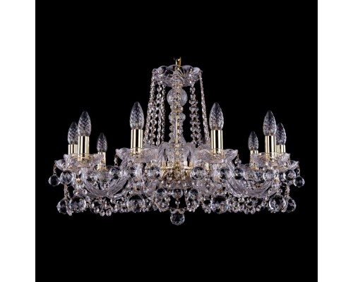 Подвесная люстра Bohemia Ivele Crystal 1402 1402/10/240/G/Balls Подвесная люстра Bohemia Ivele Crystal 1402 1402/10/240/G/Balls