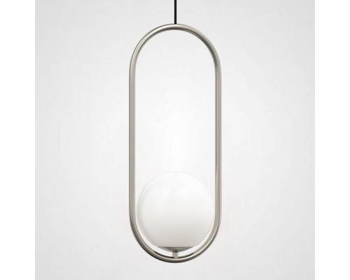 Подвесной светильник Imperiumloft Matthew Mccormick Hoop Silver Mila Pendant HOOP-B01 Подвесной светильник Imperiumloft Matthew Mccormick Hoop Silver Mila Pendant HOOP-B01