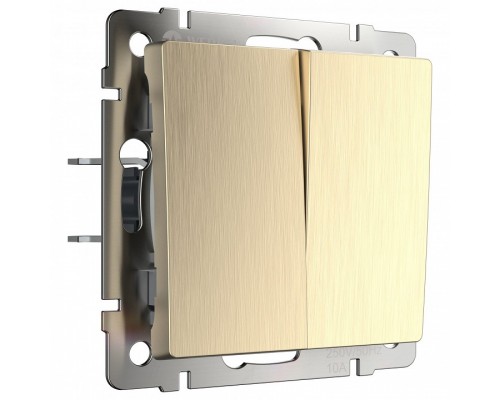 Выключатель двухклавишный без рамки Werkel W112 2 W1120010 Выключатель двухклавишный без рамки Werkel W112 2 W1120010