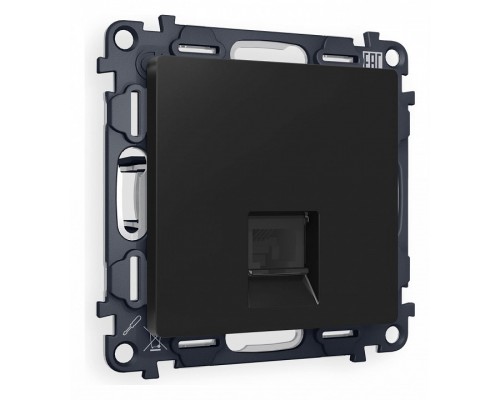 Розетка Ethernet RJ-45 и со шторками, без рамки Ambrella Volt Quant MA812010 Розетка Ethernet RJ-45 и со шторками, без рамки Ambrella Volt Quant MA812010