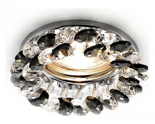 Встраиваемый светильник Ambrella Crystal K206 K206 BK/CH