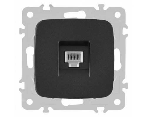 Розетка телефонная RJ-11 без рамки Arte Milano am-205 205.51-1.black Розетка телефонная RJ-11 без рамки Arte Milano am-205 205.51-1.black