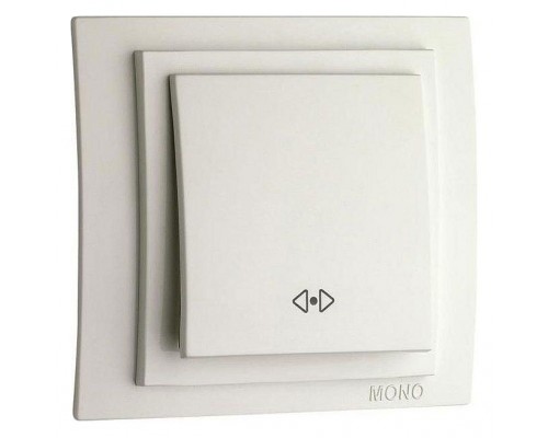 Выключатель перекрестный одноклавишный Mono Electric Larissa 103-010125-112 Выключатель перекрестный одноклавишный Mono Electric Larissa 103-010125-112
