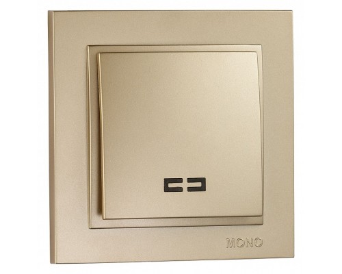 Выключатель одноклавишный с подсветкой Mono Electric Despina 102-222225-101 Выключатель одноклавишный с подсветкой Mono Electric Despina 102-222225-101
