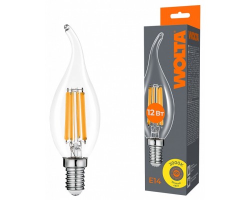 Лампа светодиодная Wolta  E14 12Вт 3000K WF-CT35-12W3KE14
