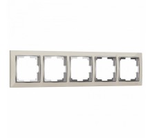 Рамка на 5 постов Werkel Snabb (слоновая кость/хром) W0051903