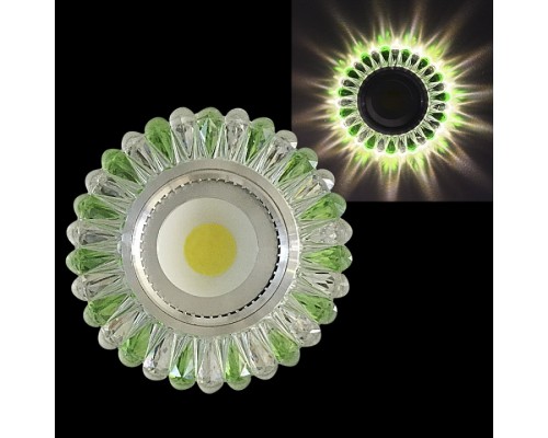 Встраиваемый светильник  42230-9.0-001PL MR16+LED3W CL/LGN