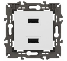 Розетка 2хUSB type A без рамки Эра Эра Elegance 14-4110-01