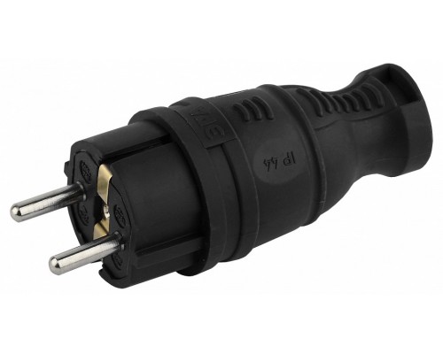 Вилка прямая с заземлением Эра  V8-B-IP44