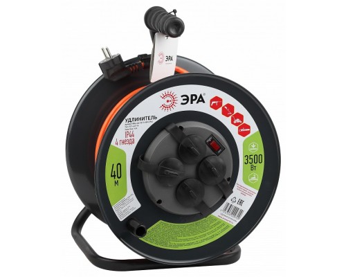 Удлинитель Эра  RMx-4es-3x1.5-40m-IP44