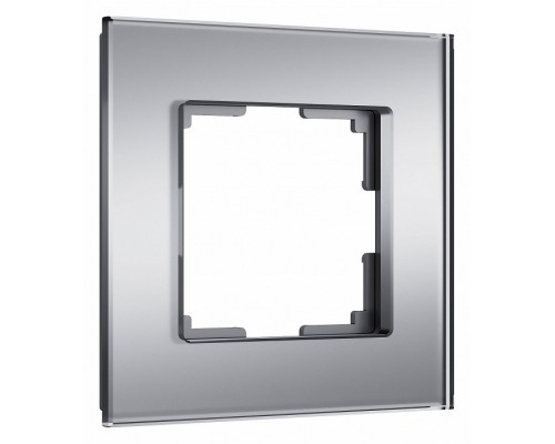 Рамка на 1 пост Werkel Senso (серебряный, стекло soft-touch) W0013106 Рамка на 1 пост Werkel Senso (серебряный, стекло soft-touch) W0013106