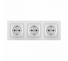 Розетка с заземлением и со шторкой Arte Milano SET06-3 SET06-3-40-1x3 silver