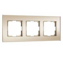 Рамка на 3 поста Werkel Senso (шампань, стекло soft-touch) W0033111